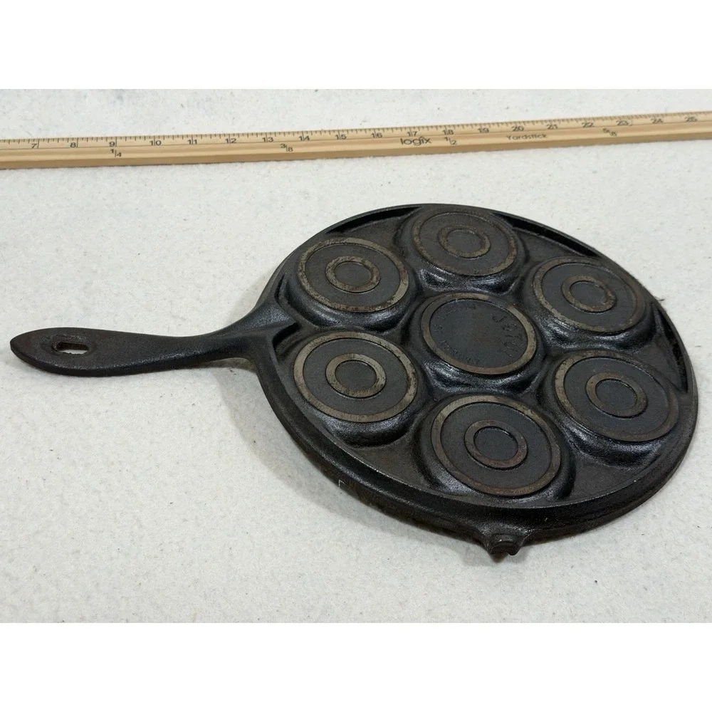 Jotul Cast Iron Aebleskiver Pan 7 Cup Danish Cottagecore Hygge Kitchen
